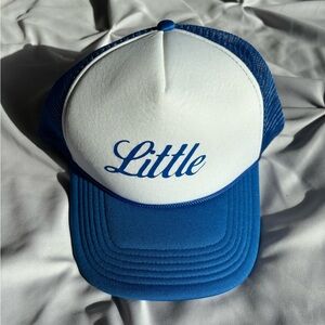 Sorority Little Blue and White Trucker Hat Big Little Reveal Worn Once Like New
